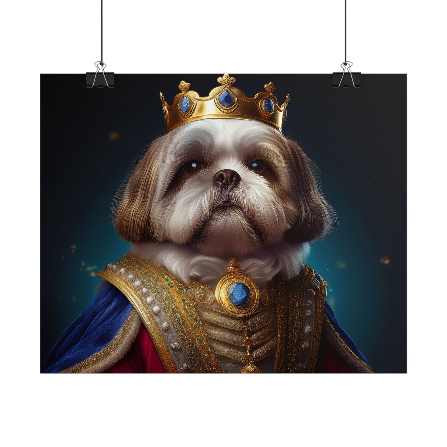 Shih Tzu Renaissance Pet Portrait Print | Dog Lover Wall Art | Dog Memorial Gift | Wall Art | Wall Print