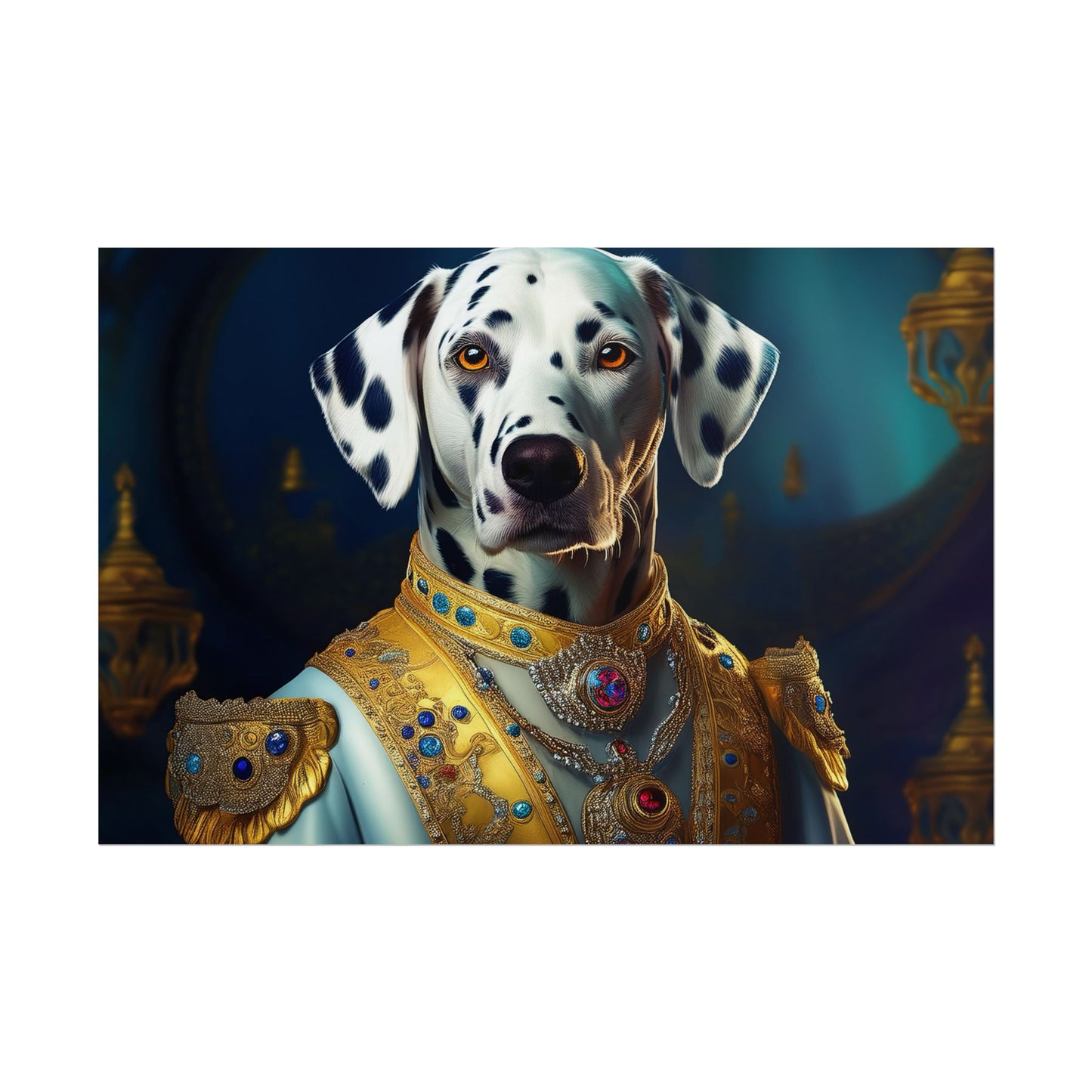 Dalmation Dog Renaissance Pet Portrait Wall Print | Art Print | Wall Art | Dog Art