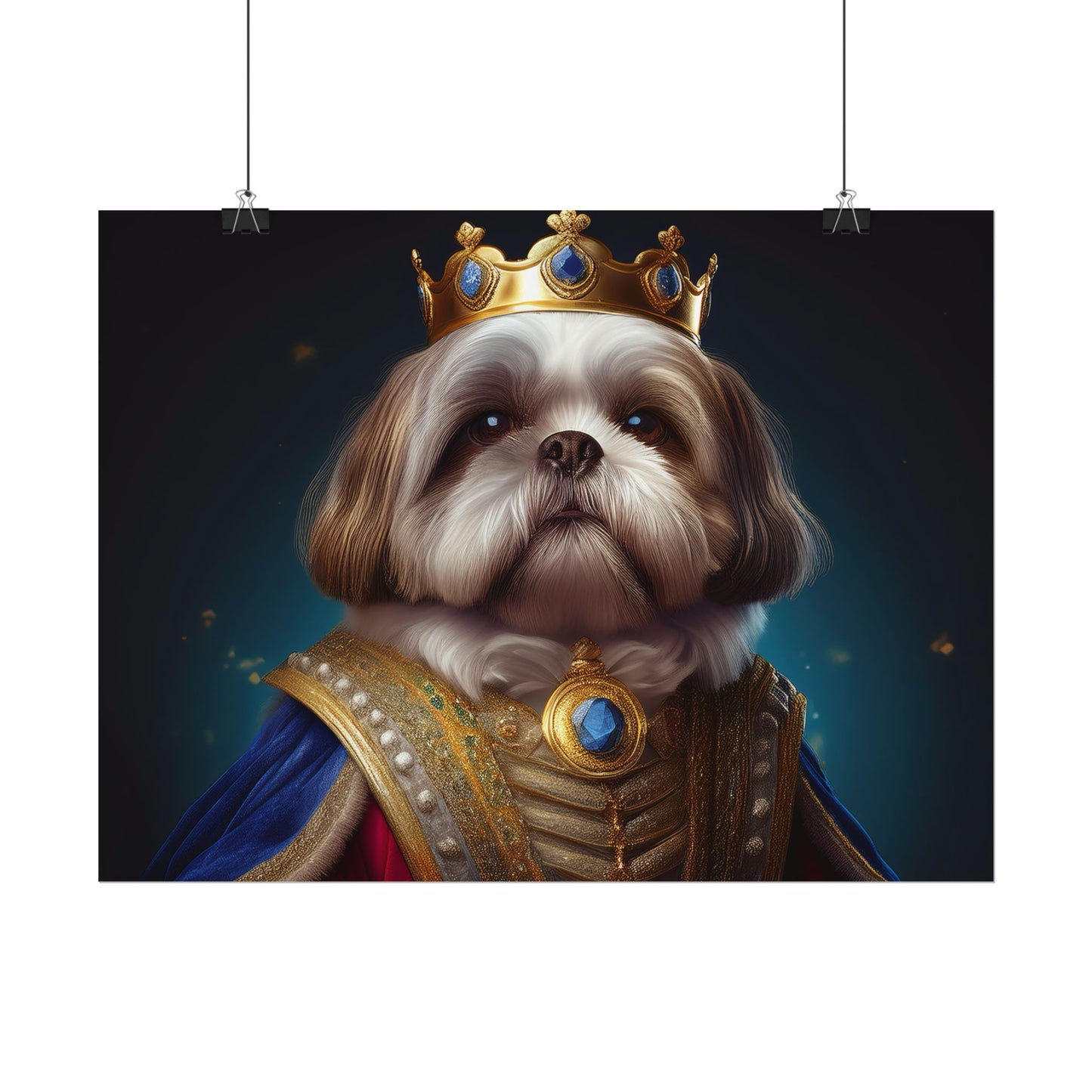 Shih Tzu Renaissance Pet Portrait Print | Dog Lover Wall Art | Dog Memorial Gift | Wall Art | Wall Print
