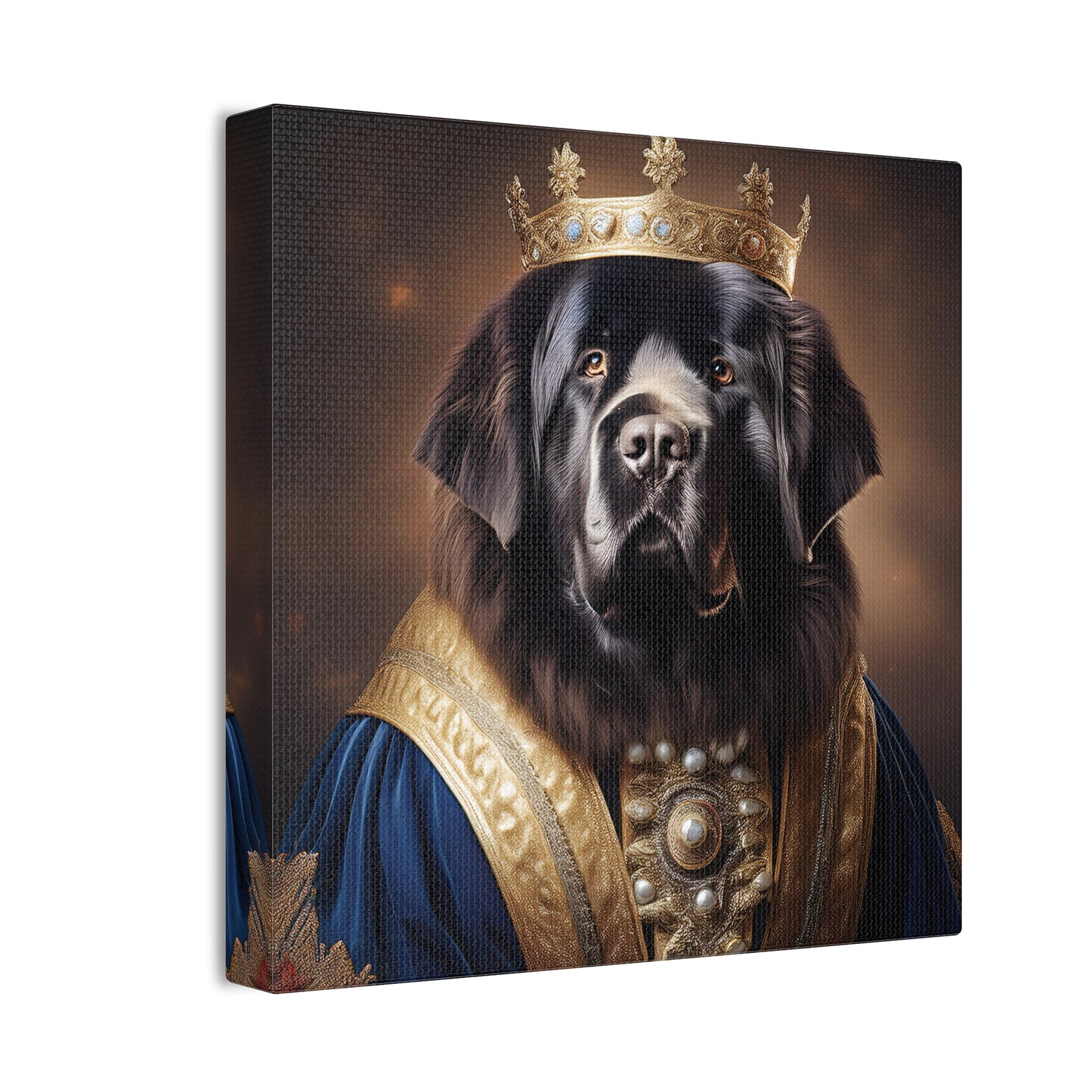 Newfoundland Renaissance Pet Portrait on Canvas | wall art | wall print