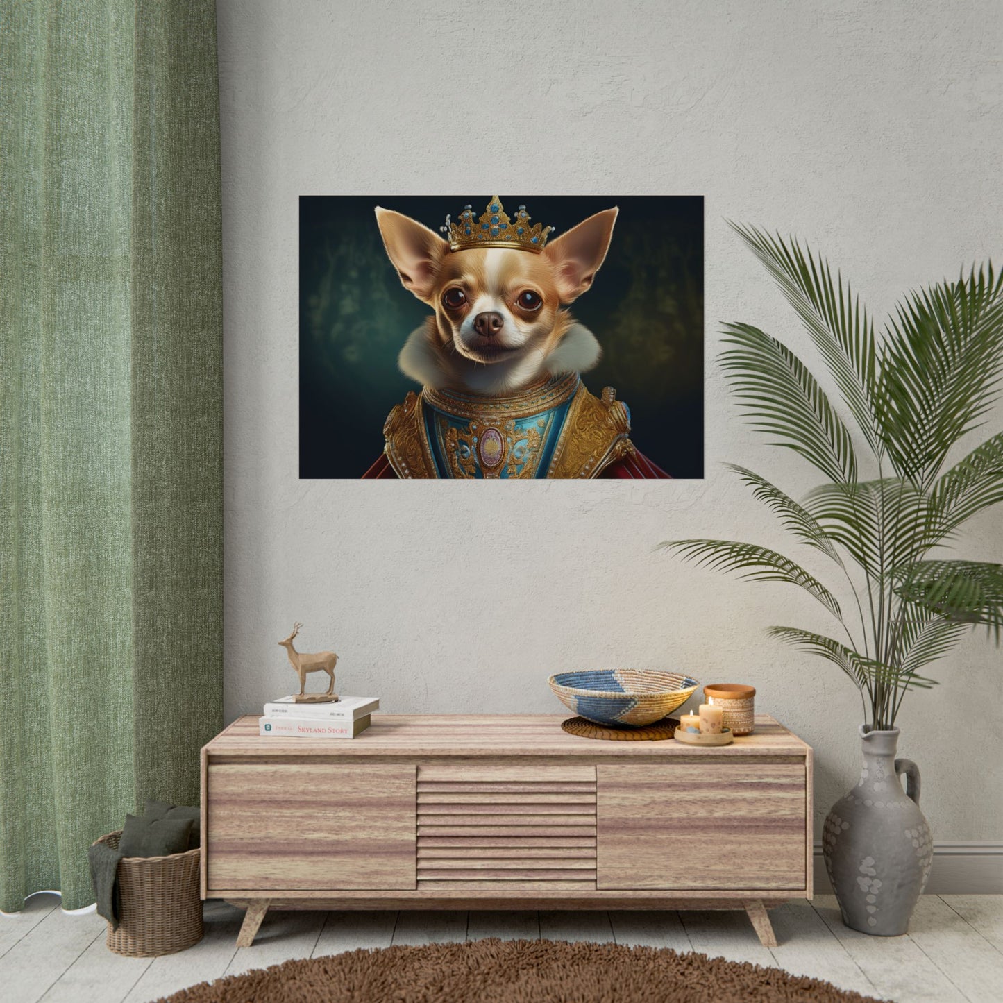 Chihuahua Dog Renaissance Pet Portrait Print | Wall print | Wall art
