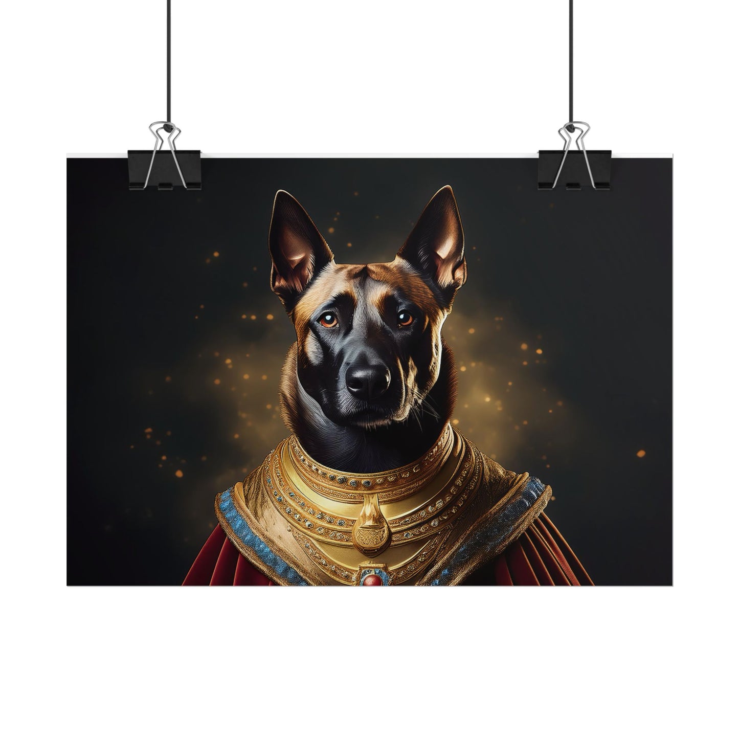 Belgian Malinois Renaissance Dog Portrait Wall Print, Art Print, Art Print, Animal Lover Home Decor, Dog Wall Art, wall art