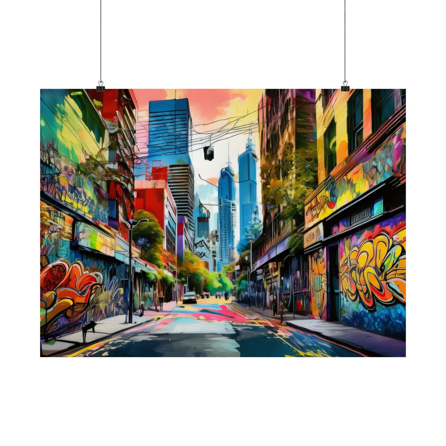 Melbourne Street Graffiti Australia Print | Style 1 | Wall Art | Wall Print