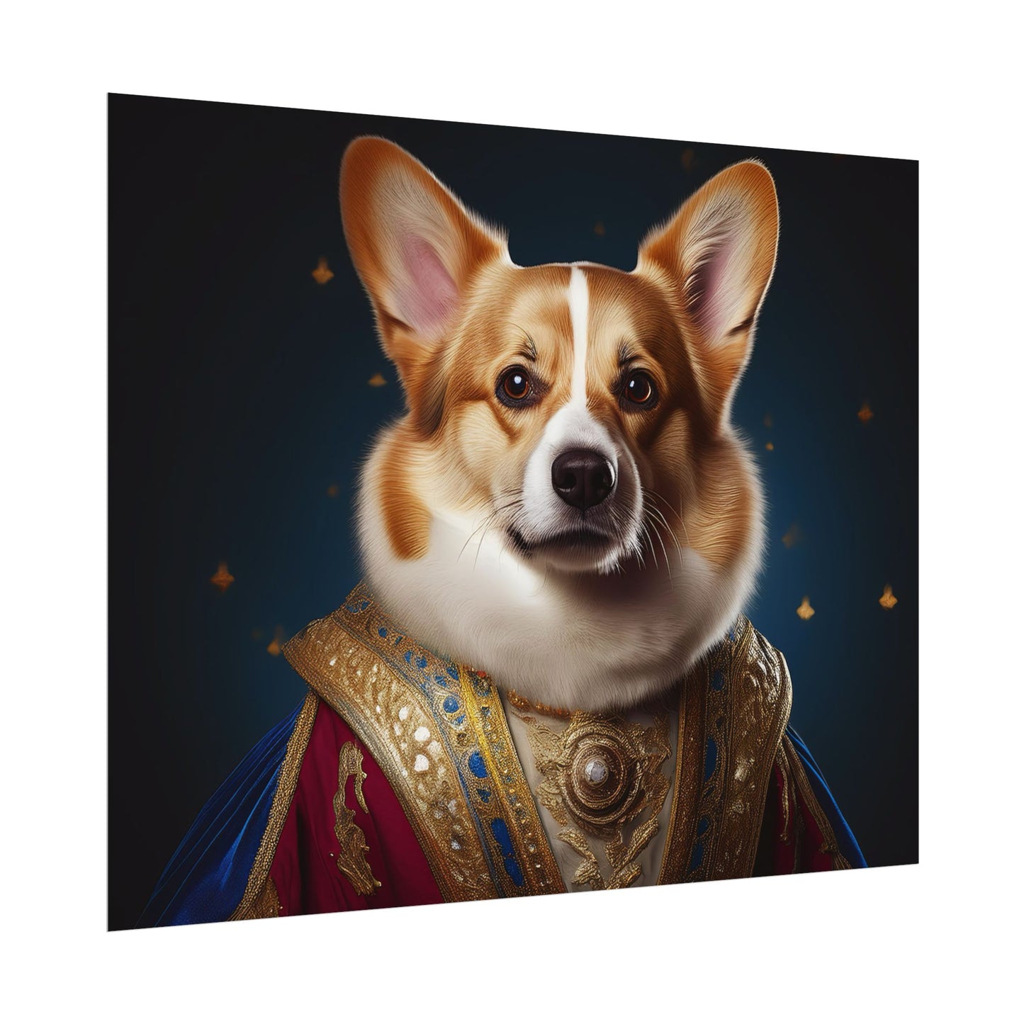 Pembroke Welsh Corgi Renaissance Pet Portrait Print | Wall Art | Wall Print | Dog Art