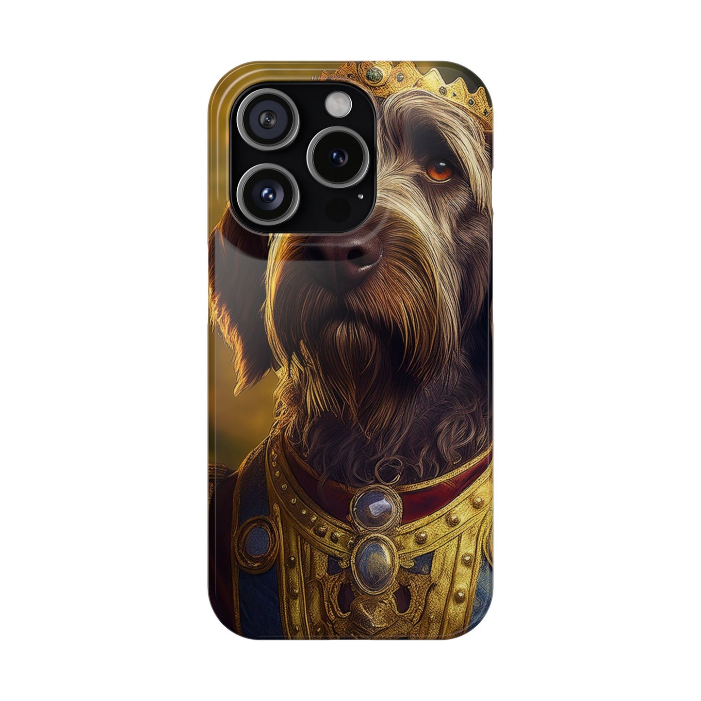 Wirehaired Pointing Griffon Renassaince Dog Portrait Slim Phone Case