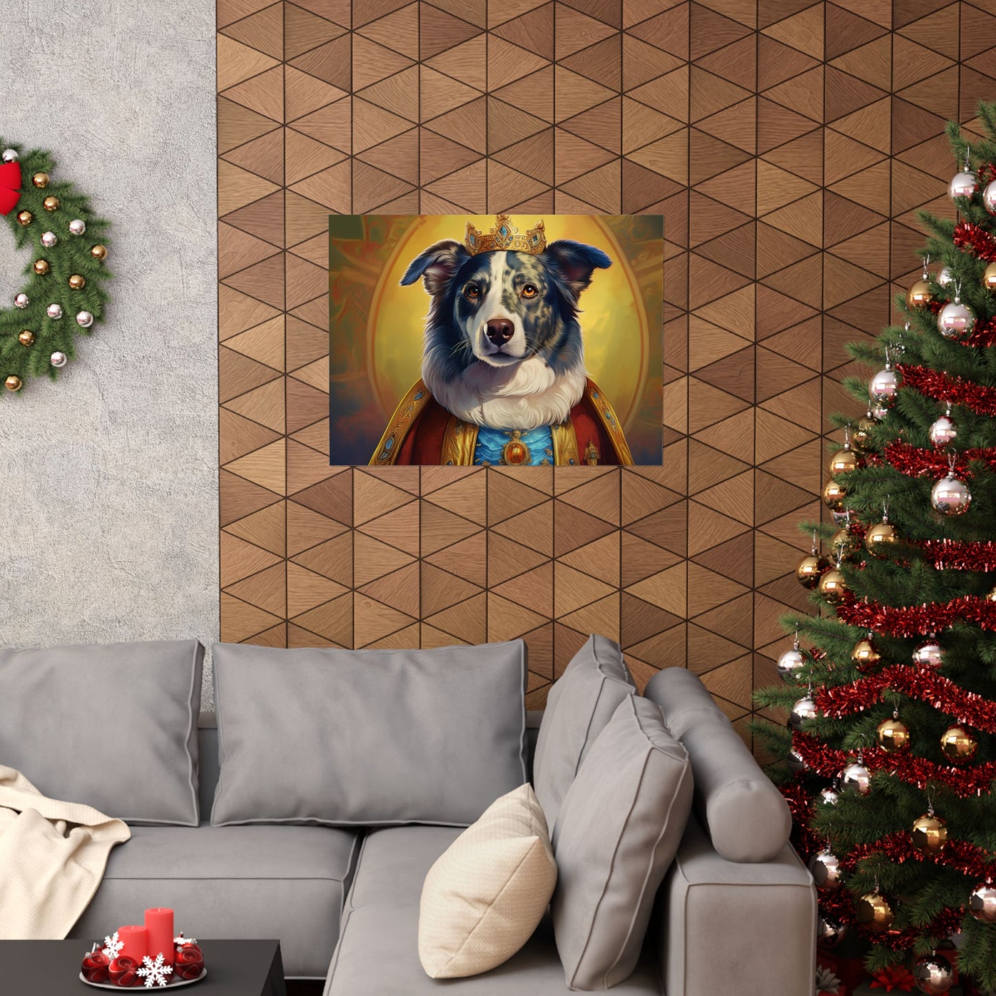 Border Collie Dog Renaissance Pet Portrait Print, Animal Lover gift, wall art, wall print, dog art