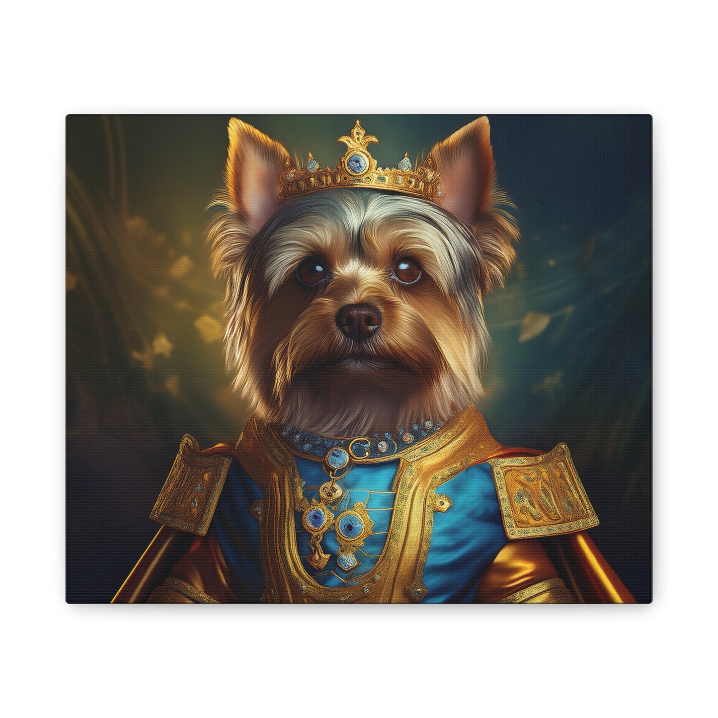 Yorkshire Terrier Renaissance Pet Portrait on Canvas | Wall Art | Wall Print | Dog Art