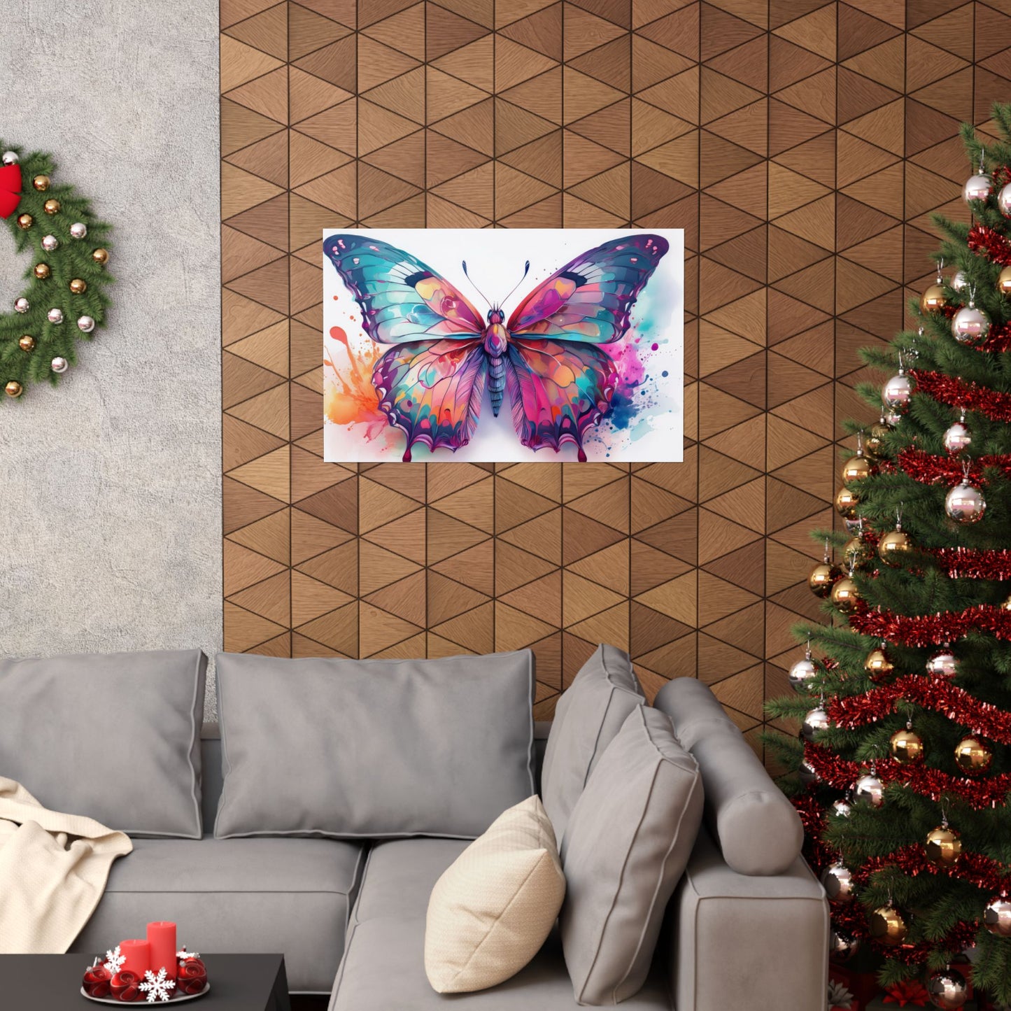 Colorful Butterfly Alcohol Ink Wall Art | Butterfly wall art | Wall Art | Wall Print