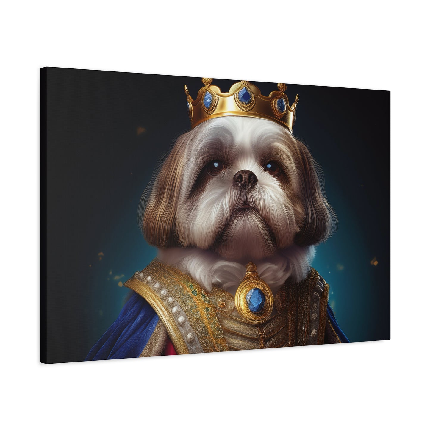 Shih Tzu Renaissance Pet Portrait on Canvas | wall art, wall print, dog portrait, dog art