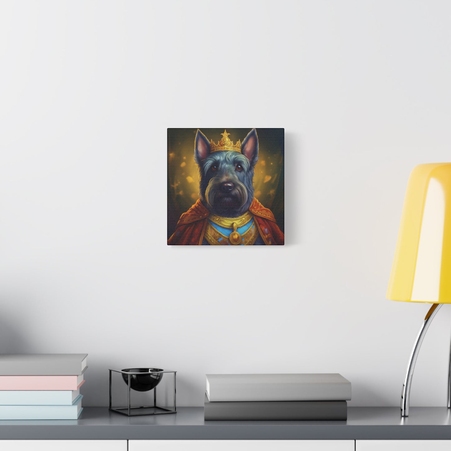 Scottish Terrier Renaissance Pet Portrait on Canvas | Wall art, wall print, dog portrait, dog art