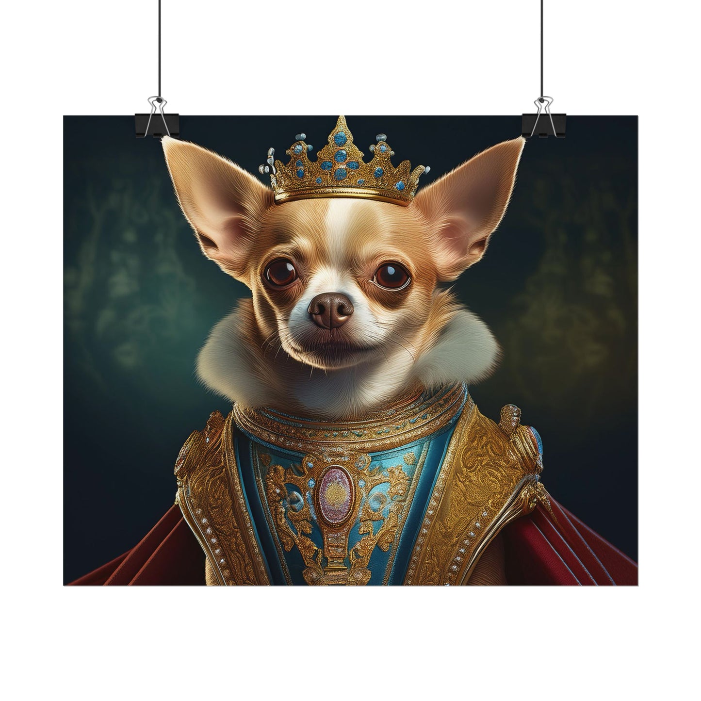 Chihuahua Dog Renaissance Pet Portrait Print | Wall print | Wall art