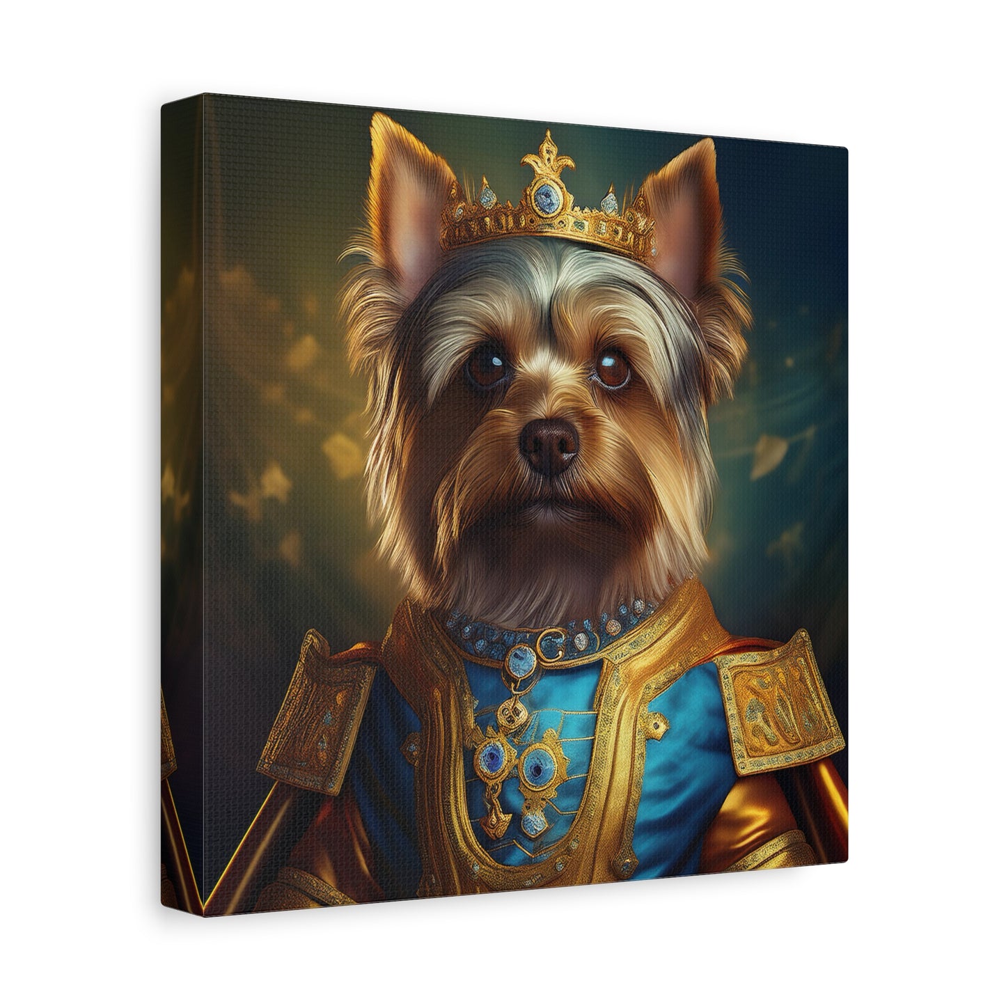 Yorkshire Terrier Renaissance Pet Portrait on Canvas | Wall Art | Wall Print | Dog Art