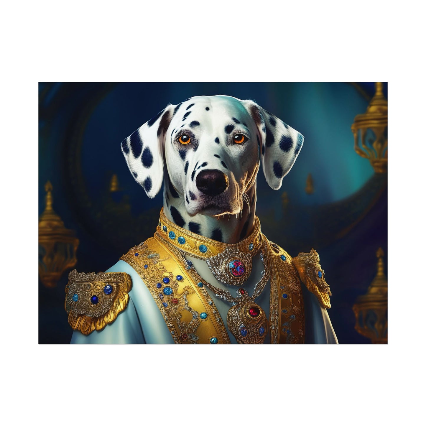 Dalmation Dog Renaissance Pet Portrait Wall Print | Art Print | Wall Art | Dog Art