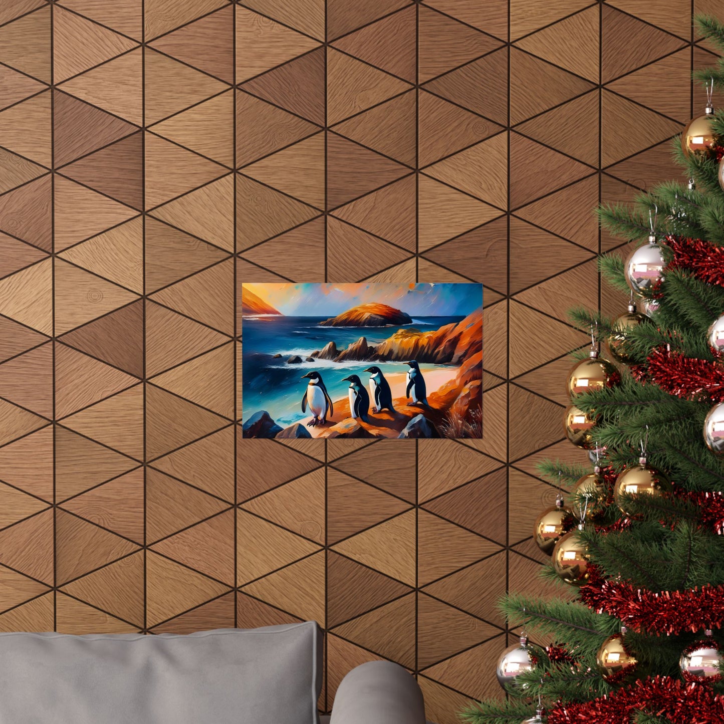 Phillip Island Little Penguins Australia Wall Art | Vibrant Wall Print | Unique Painting Print | Style 2 | Wall Art | Wall Print