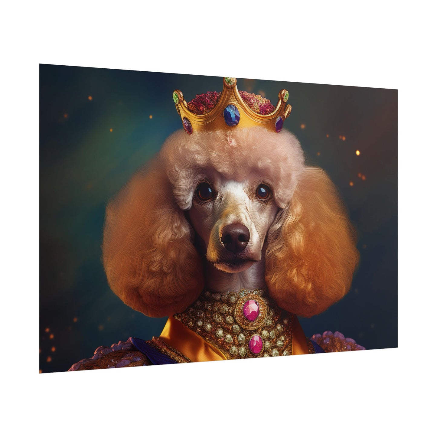 Poodle Dog Renaissance Pet Portrait, Dog Lover Gift, Animal Lover, Home Decor, Wall Art, Wall Print