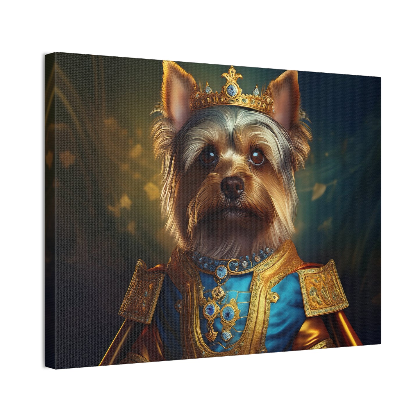 Yorkshire Terrier Renaissance Pet Portrait on Canvas | Wall Art | Wall Print | Dog Art
