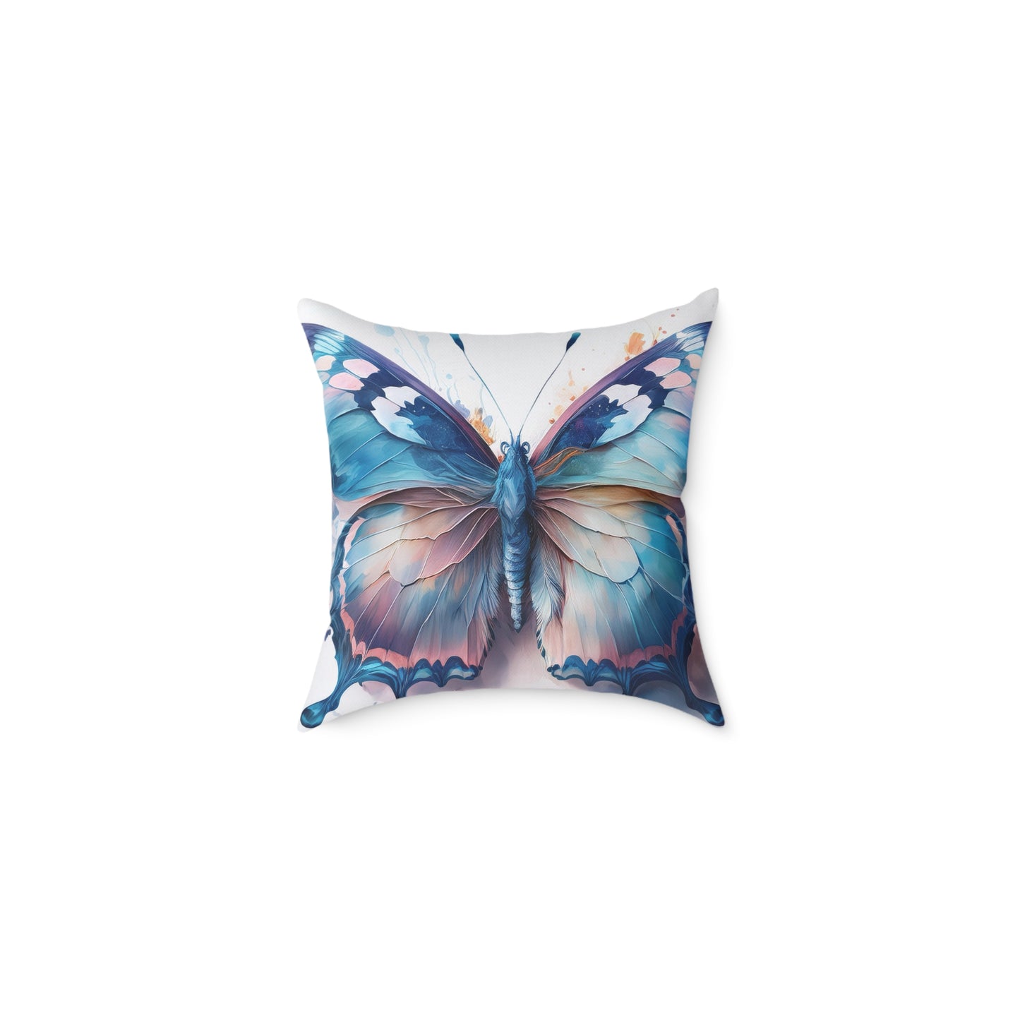 Butterfly Art Throw Pillow, Inspirational Home Decor, Gift for Nature Lovers, Cozy Living Room Accent, Spring Decor, Butterfly Lovers