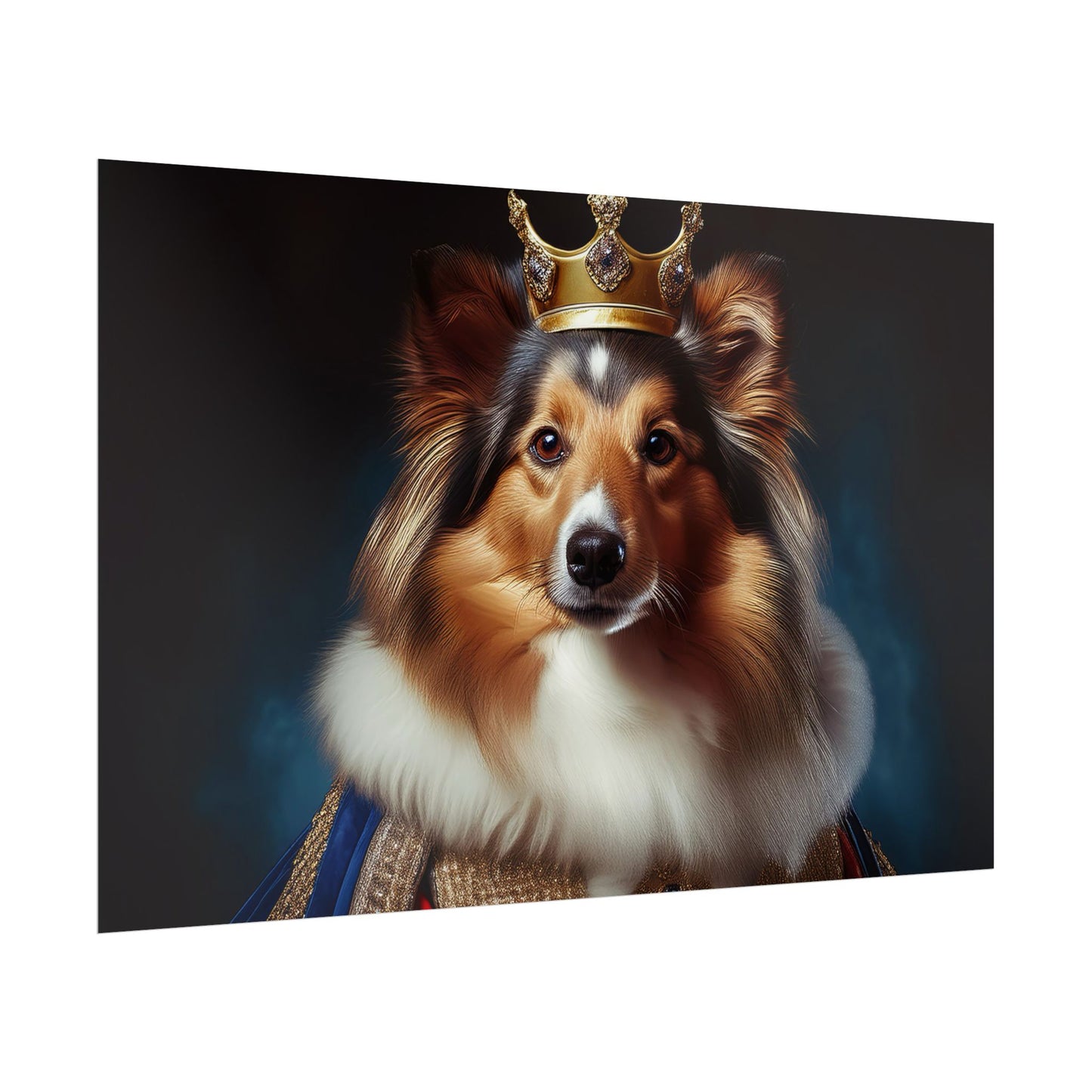 Shetland Sheepdog Renaissance Dog Portrait Art Print, Wall Decor Gift, Animal Lover Home Decor, Dog Wall Art