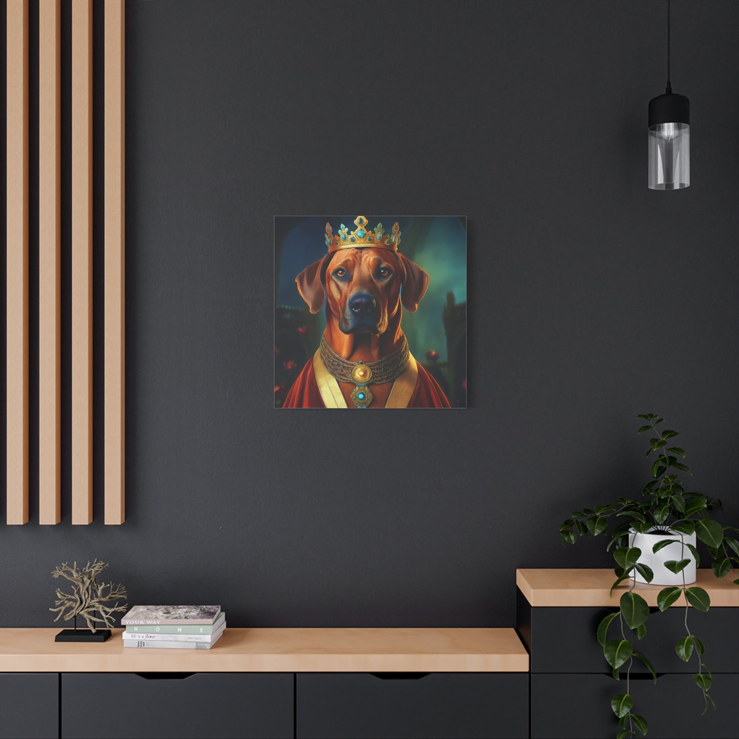 Rhodesian Ridgeback Renaissance Pet Portrait on Canvas, wall art, wall print, dog portrait, dog art