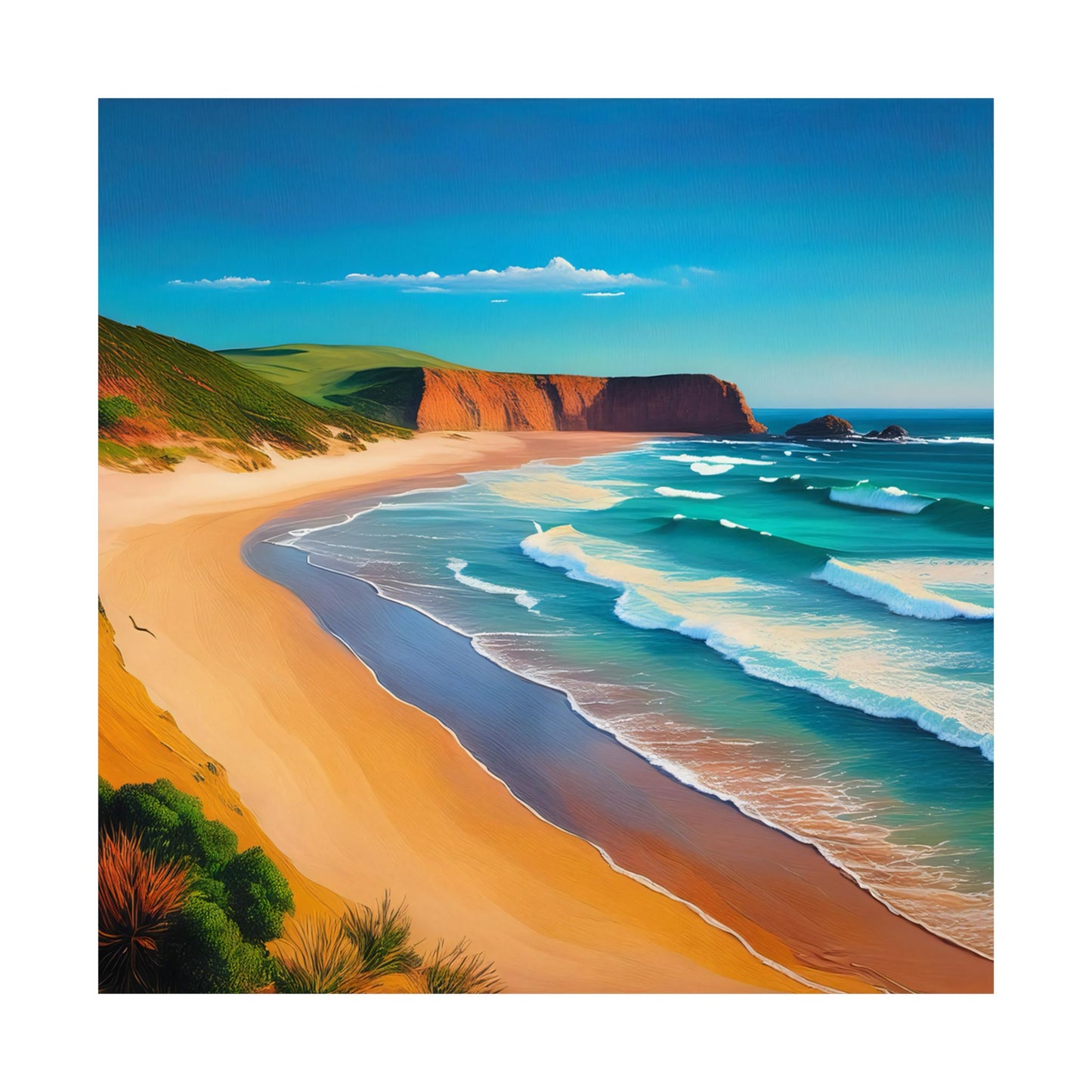 Bells Beach Australia Coastal Print | Style 1 | Wall Art | Wall Print