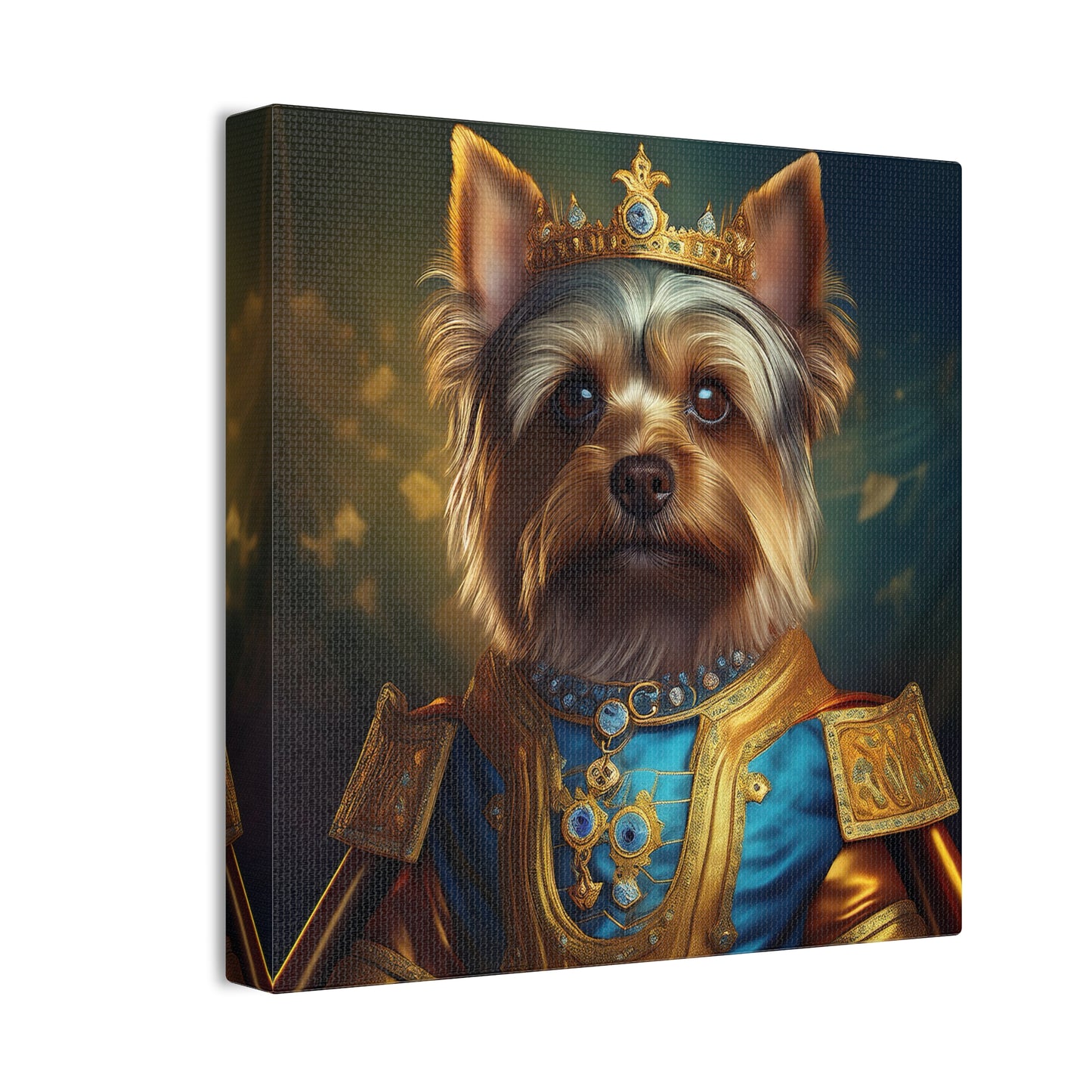 Yorkshire Terrier Renaissance Pet Portrait on Canvas | Wall Art | Wall Print | Dog Art