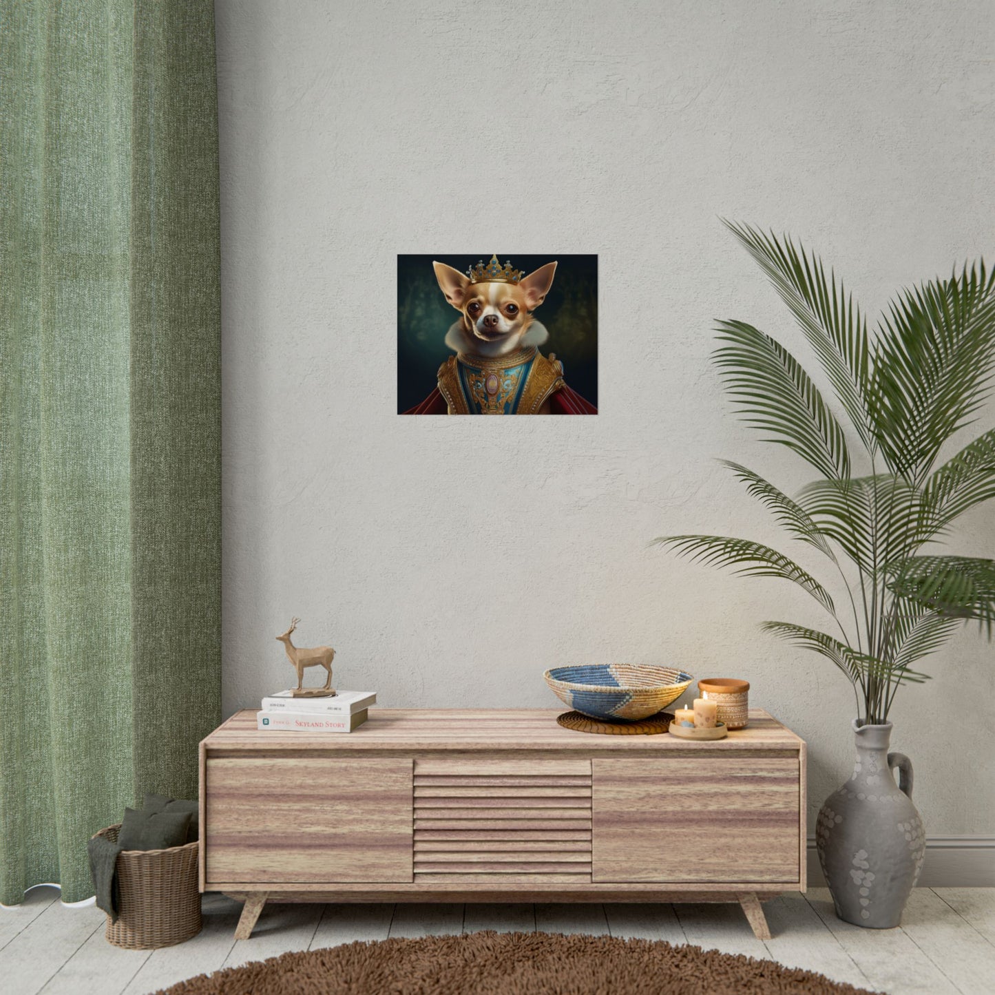 Chihuahua Dog Renaissance Pet Portrait Print | Wall print | Wall art