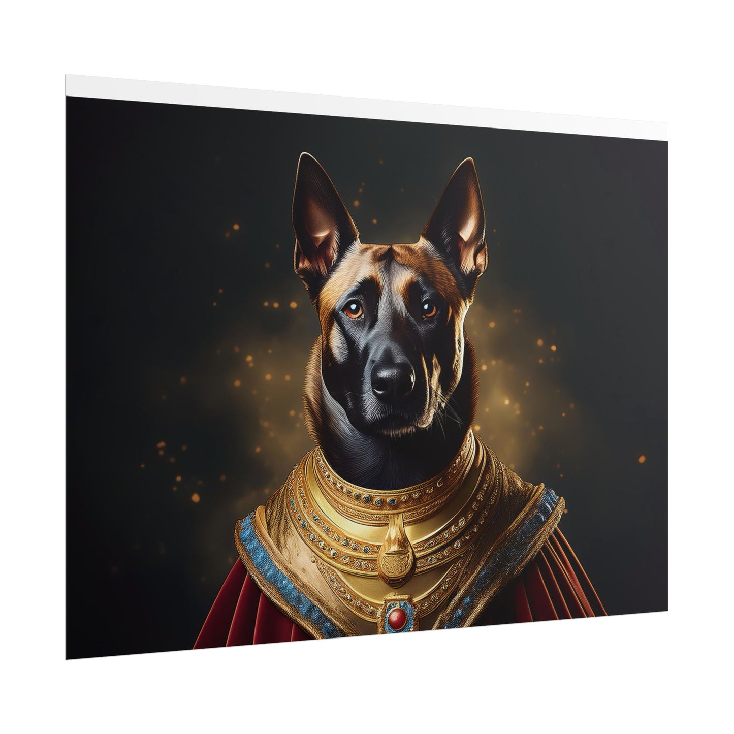 Belgian Malinois Renaissance Dog Portrait Wall Print, Art Print, Art Print, Animal Lover Home Decor, Dog Wall Art, wall art