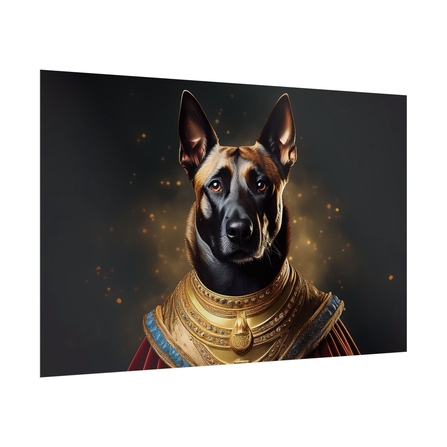 Belgian Malinois Renaissance Dog Portrait Wall Print, Art Print, Art Print, Animal Lover Home Decor, Dog Wall Art, wall art