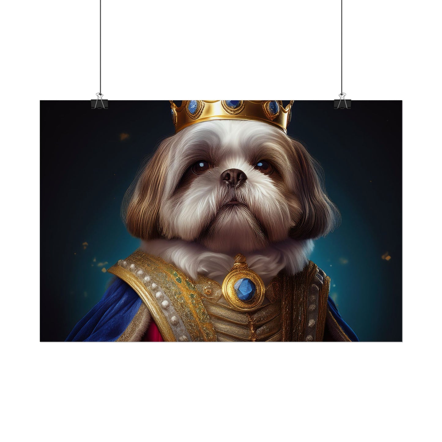 Shih Tzu Renaissance Pet Portrait Print | Dog Lover Wall Art | Dog Memorial Gift | Wall Art | Wall Print