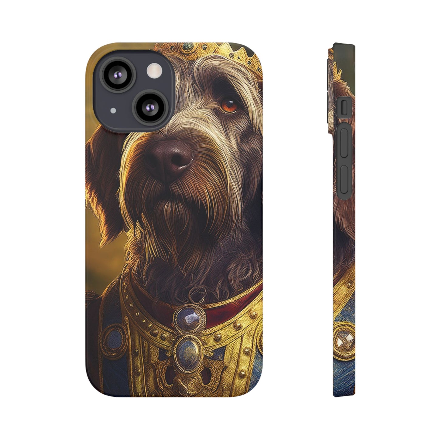 Wirehaired Pointing Griffon Renassaince Dog Portrait Slim Phone Case