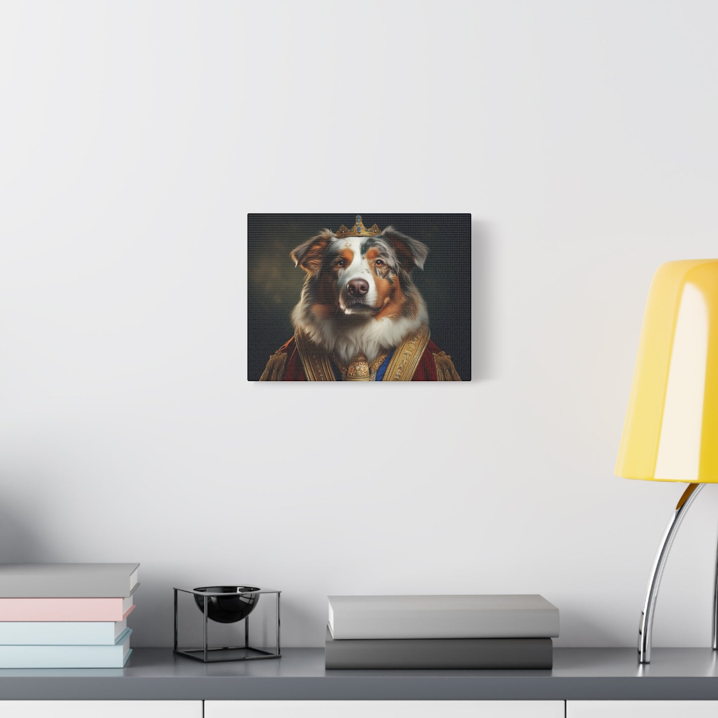 Australian Shepherd Pet Portrait Renaissance - Canvas, wall art, wall print, dog art, dog print
