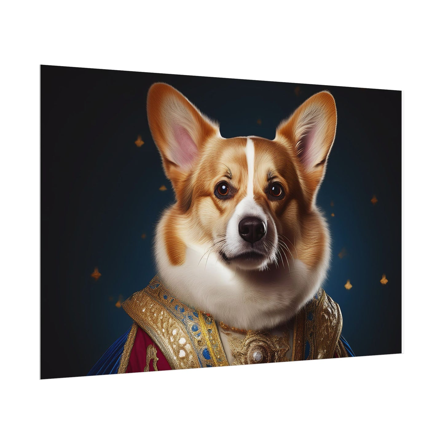 Pembroke Welsh Corgi Renaissance Pet Portrait Print | Wall Art | Wall Print | Dog Art