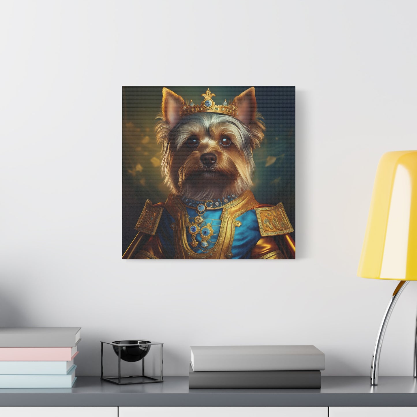 Yorkshire Terrier Renaissance Pet Portrait on Canvas | Wall Art | Wall Print | Dog Art