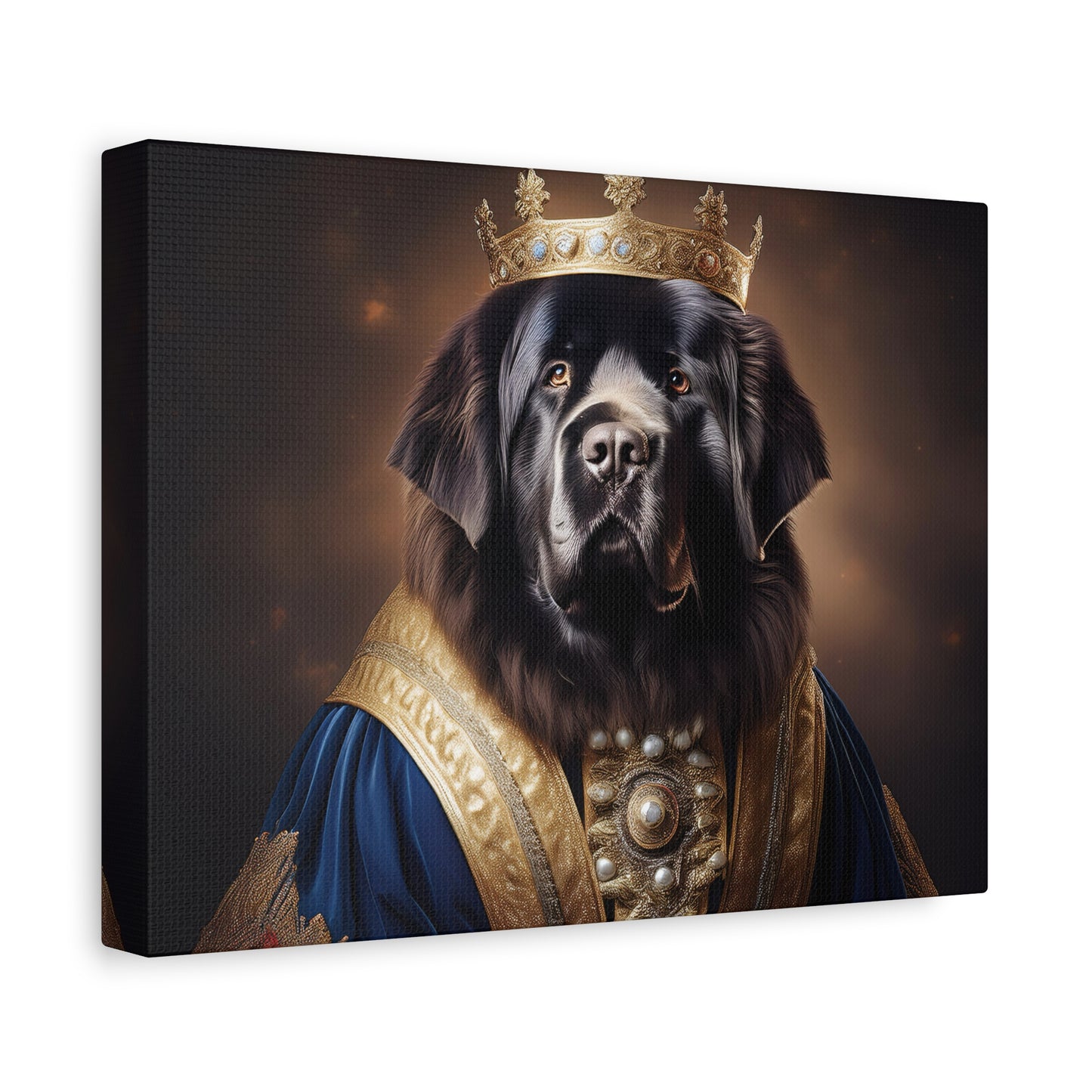 Newfoundland Renaissance Pet Portrait on Canvas | wall art | wall print