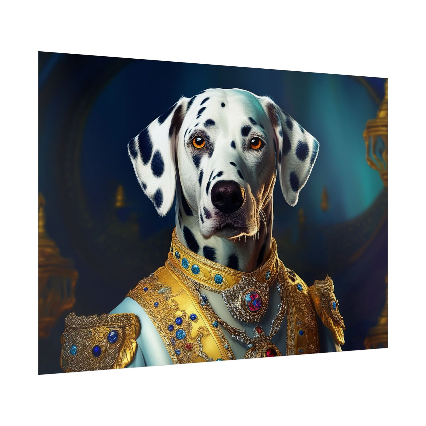 Dalmation Dog Renaissance Pet Portrait Wall Print | Art Print | Wall Art | Dog Art