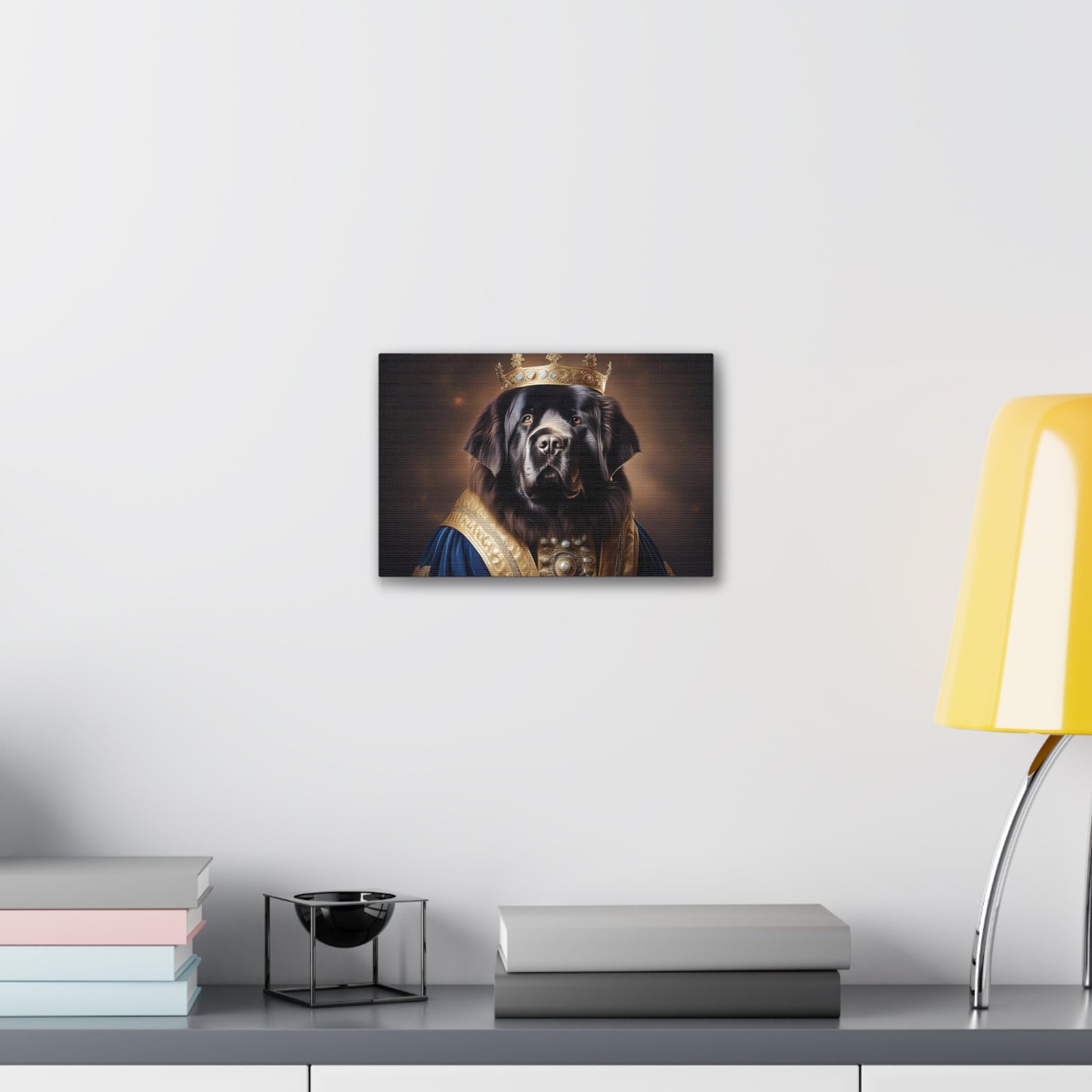 Newfoundland Renaissance Pet Portrait on Canvas | wall art | wall print