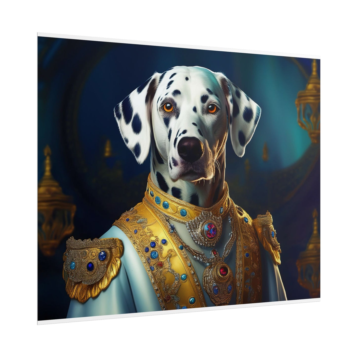 Dalmation Dog Renaissance Pet Portrait Wall Print | Art Print | Wall Art | Dog Art