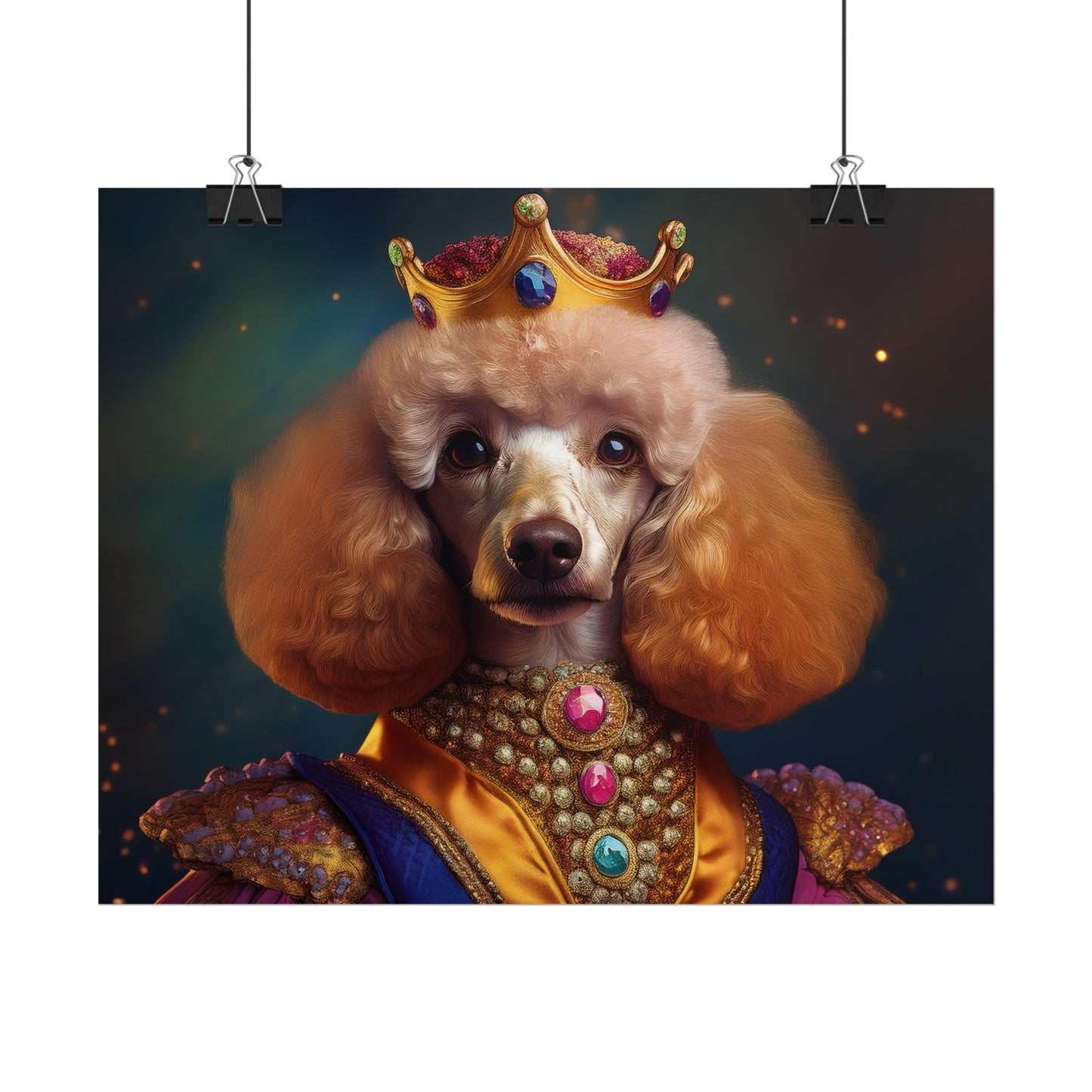 Poodle Dog Renaissance Pet Portrait, Dog Lover Gift, Animal Lover, Home Decor, Wall Art, Wall Print