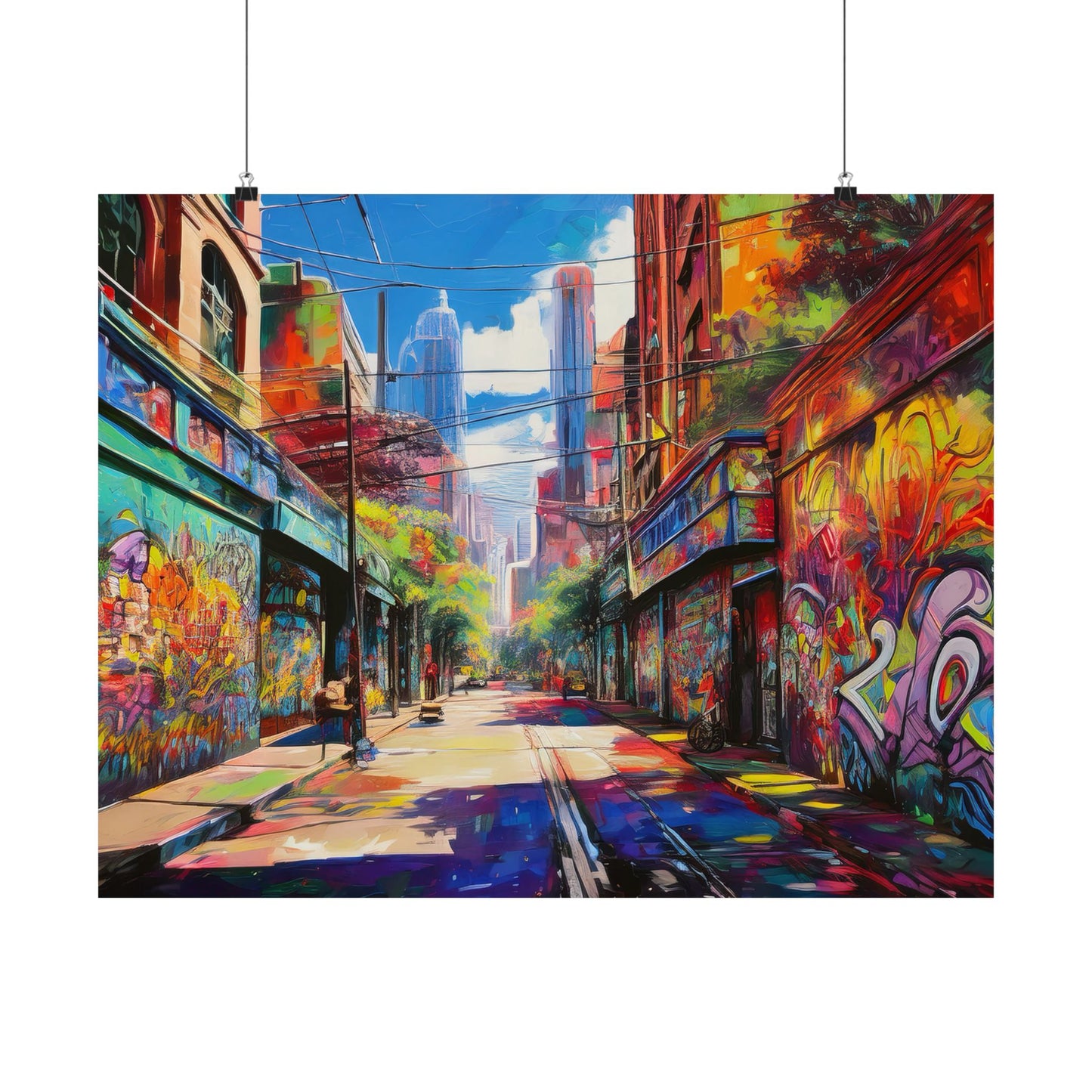 Melbourne Street Graffiti Australia Print | Style 2 | Wall Art | Wall Print