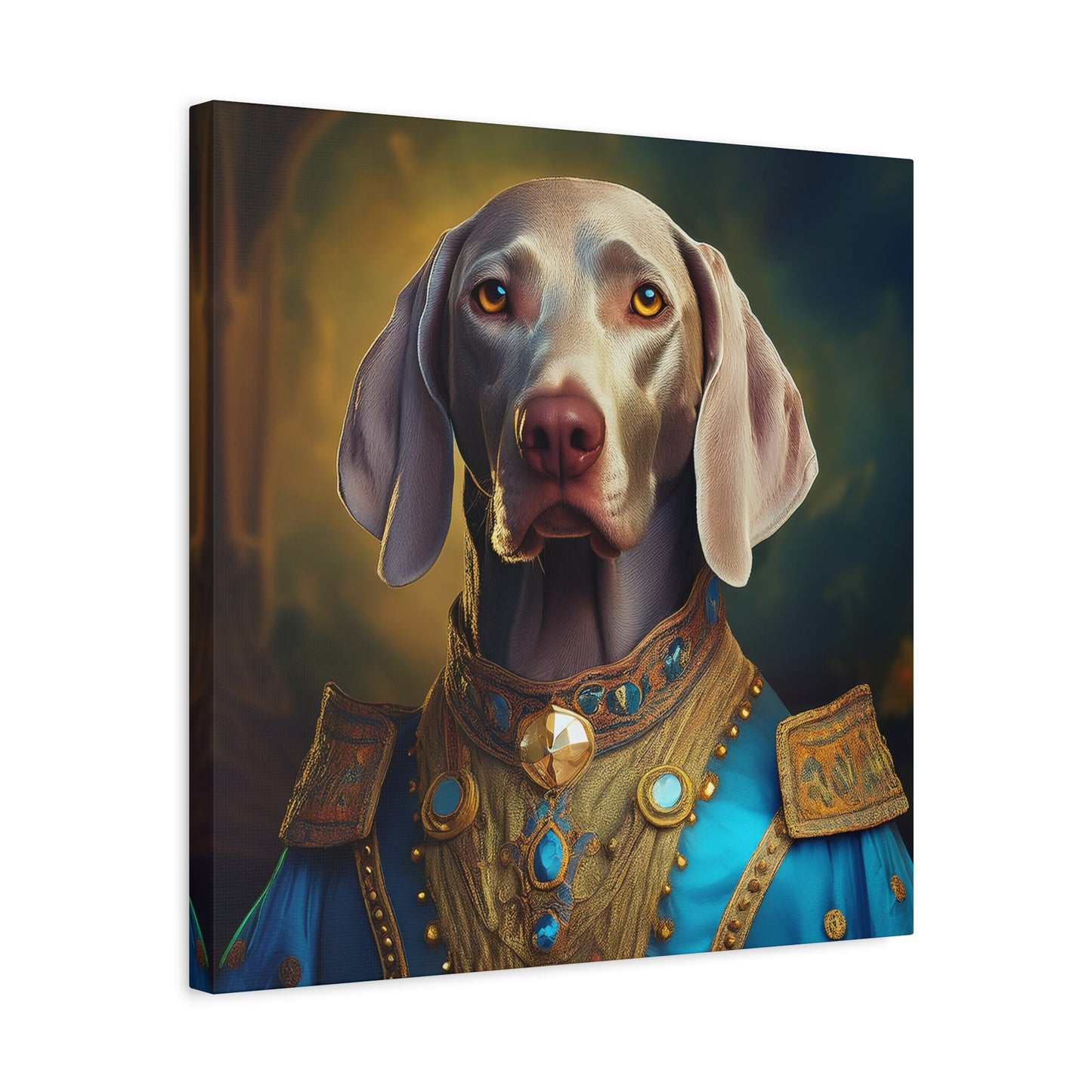 Weimaraner Renaissance Pet Portrait on Canvas - wall art, wall print, dog portrait, dog art