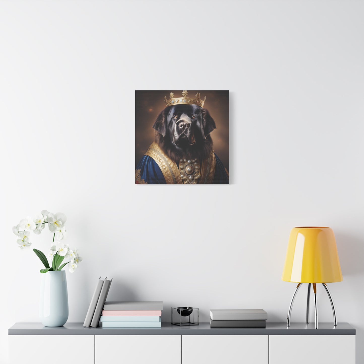 Newfoundland Renaissance Pet Portrait on Canvas | wall art | wall print