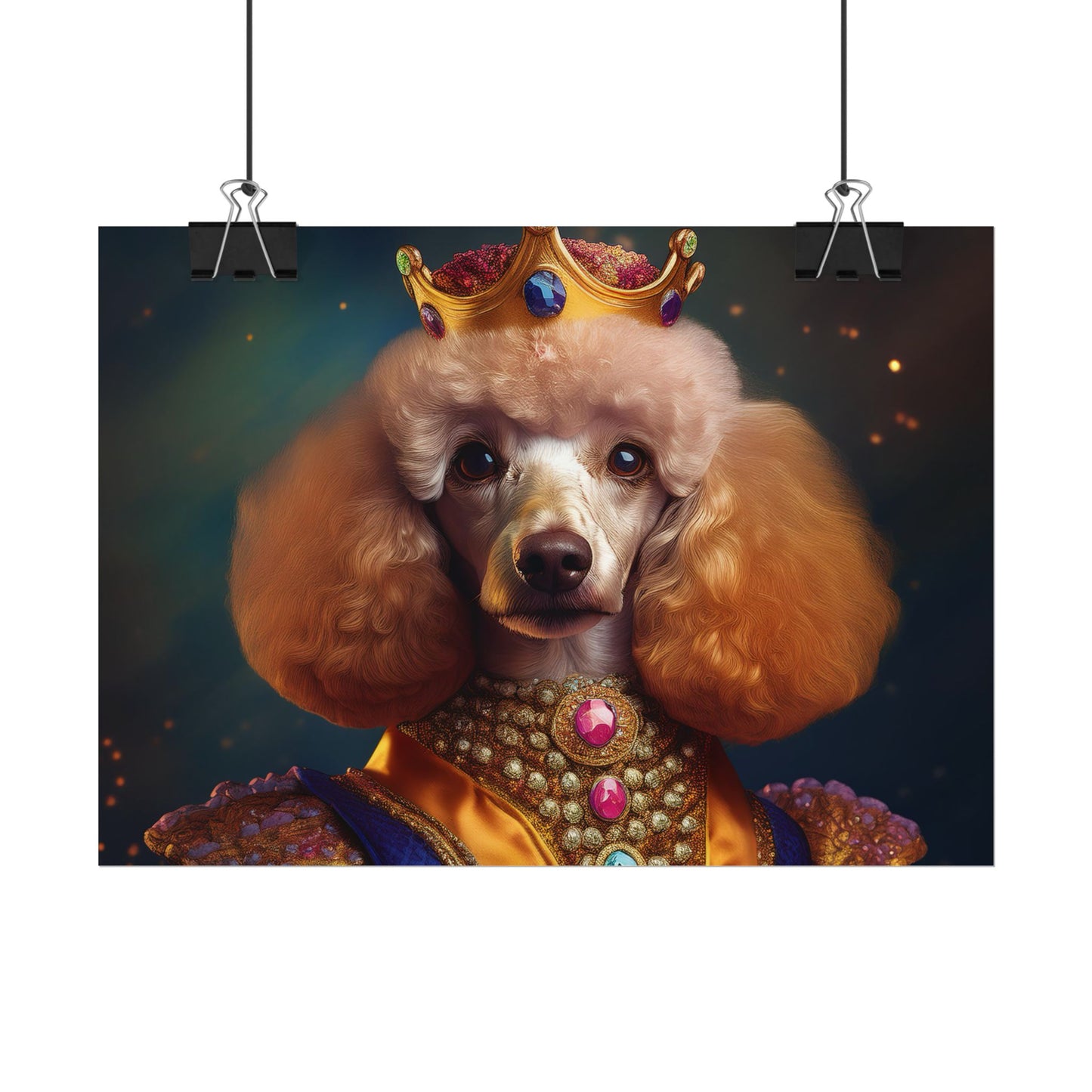 Poodle Dog Renaissance Pet Portrait, Dog Lover Gift, Animal Lover, Home Decor, Wall Art, Wall Print