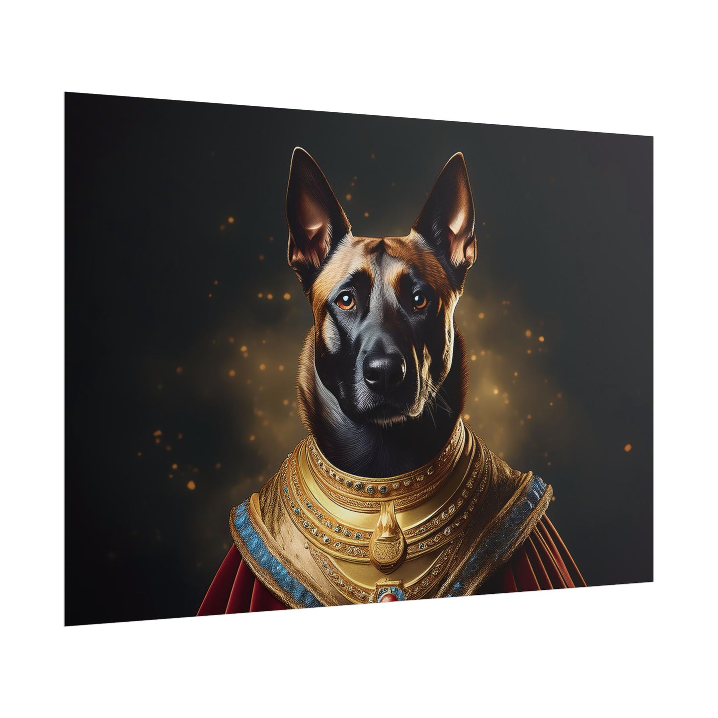 Belgian Malinois Renaissance Dog Portrait Wall Print, Art Print, Art Print, Animal Lover Home Decor, Dog Wall Art, wall art