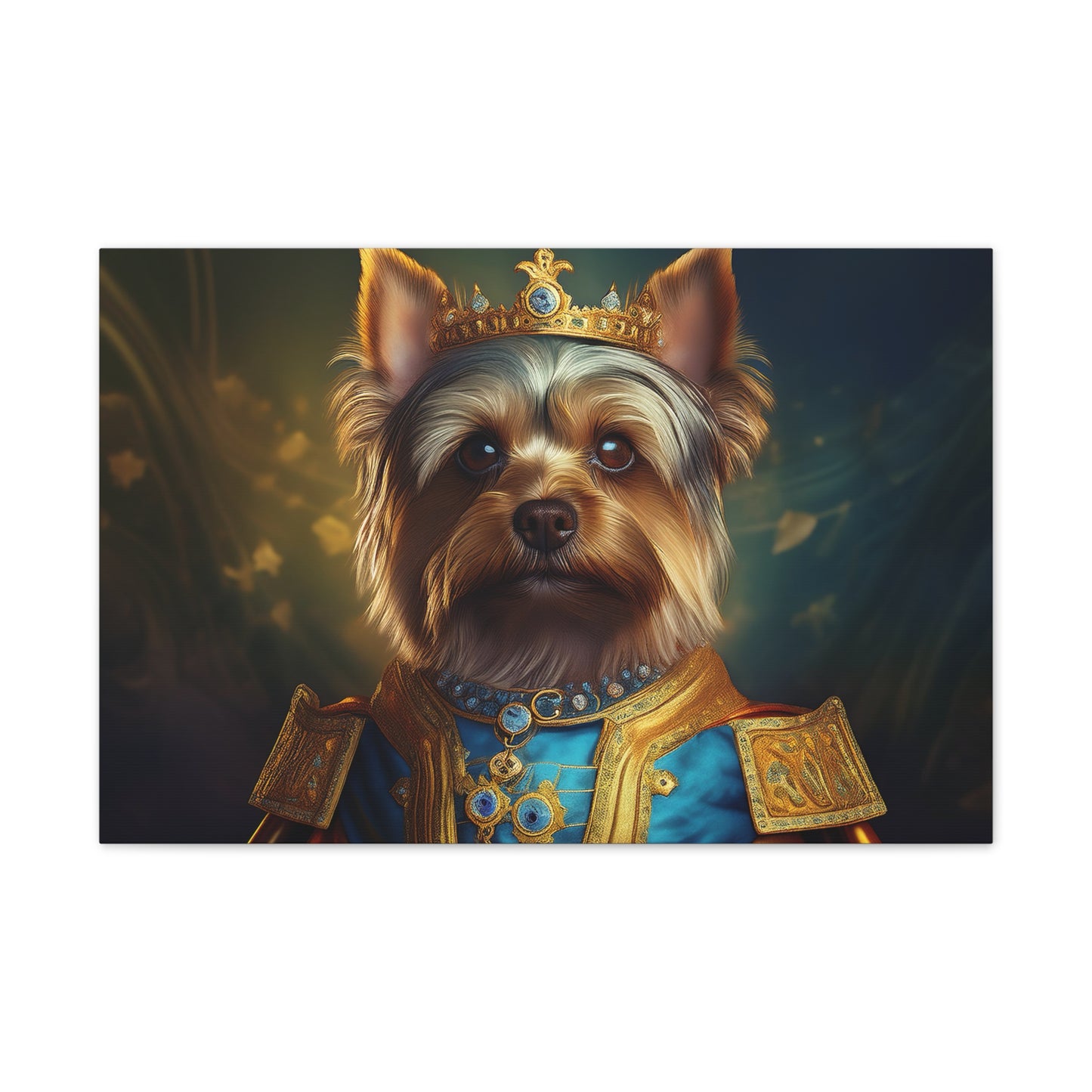 Yorkshire Terrier Renaissance Pet Portrait on Canvas | Wall Art | Wall Print | Dog Art