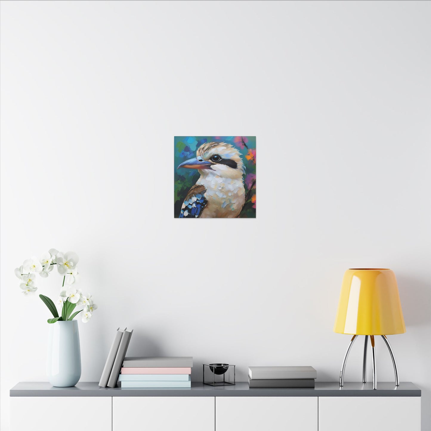 Vibrant Kookaburra Australia Bird Canvas Print, Nature Lover Gift, Wall Print, Australia Art, Bird Art