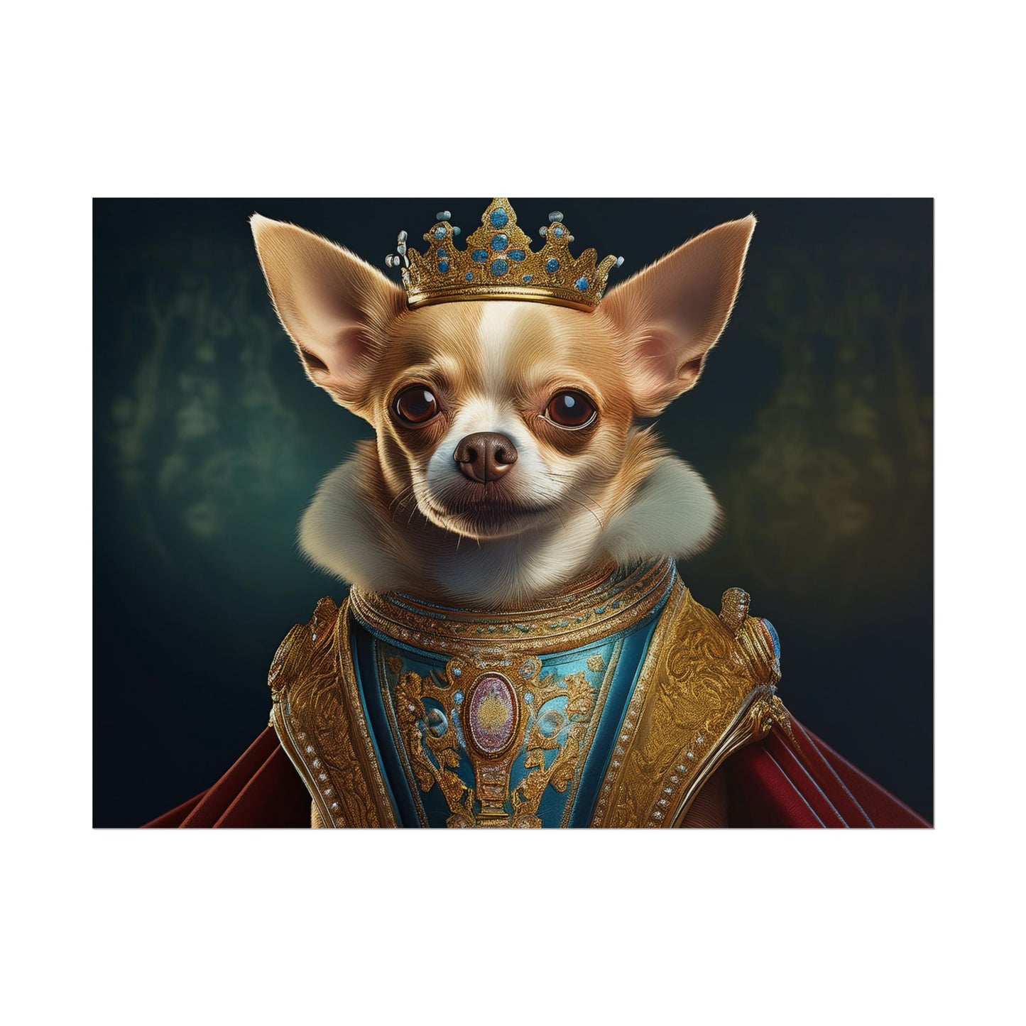 Chihuahua Dog Renaissance Pet Portrait Print | Wall print | Wall art