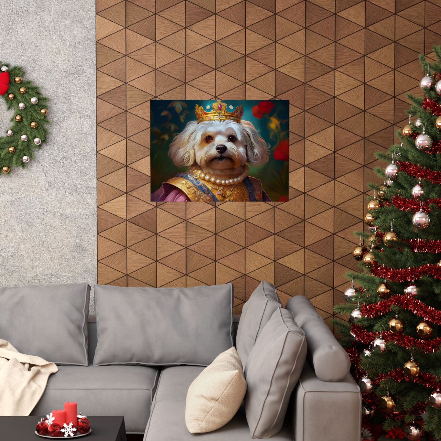 Havanese Dog Renaissance Pet Portrait Print, Wall print, wall art, Animal Lover Home Decor, Dog Wall Art
