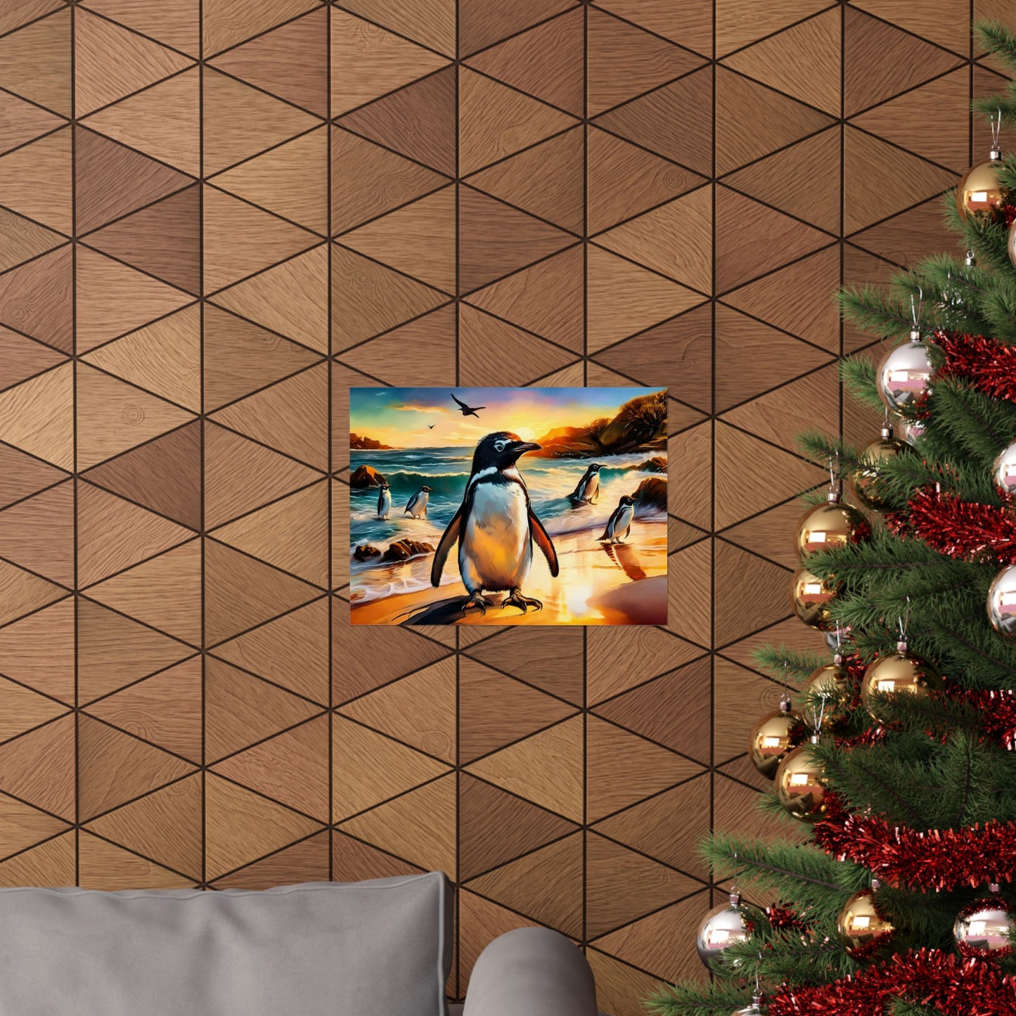 Phillip Island Little Penguins Australia Wall Art | Vibrant Wall Print | Unique Painting Print | Style 3 | Wall Art | Wall Print