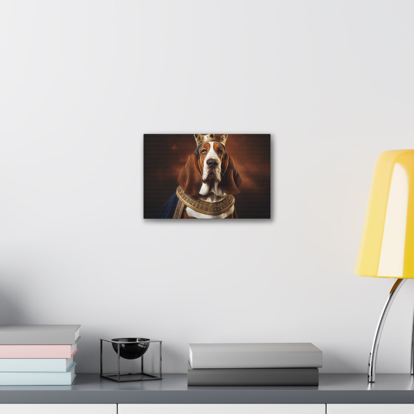 Basset Hound Renaissance Pet Portrait on Canvas | Wall art | wall print | Dog Art