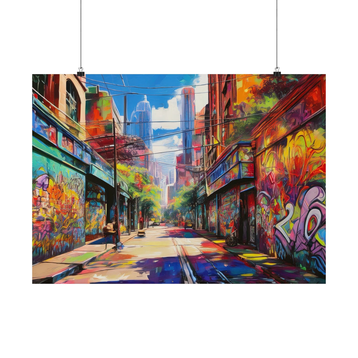 Melbourne Street Graffiti Australia Print | Style 2 | Wall Art | Wall Print